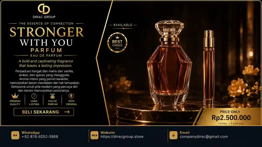 Close up label parfum original