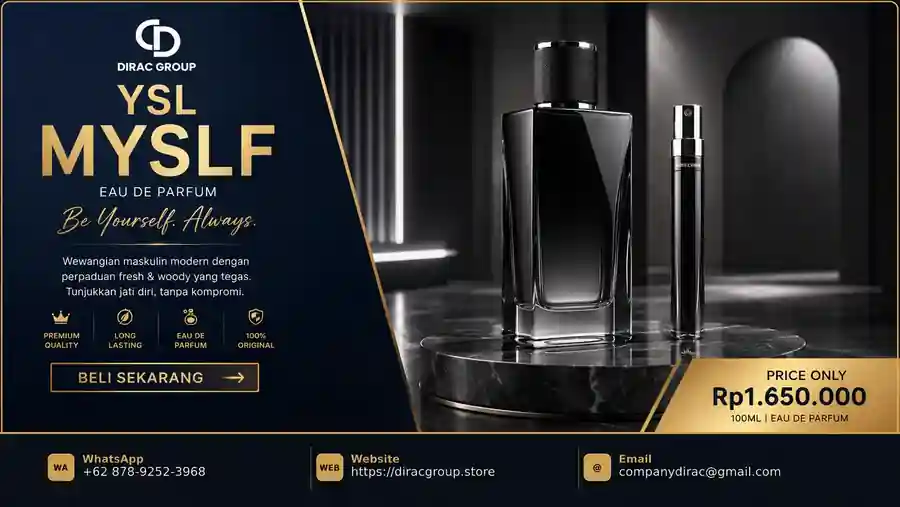 Display varian parfum di toko